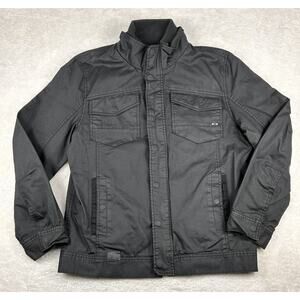 Oakley Jacket Men’s Sz Large Black Waxed Canvas Military Utility Field Workwear